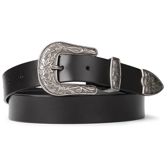 Accessories | Western Double Buckle Leather Belt | Poshmark